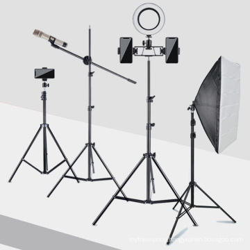 2.6m LED Ring Lamp photography tripod light stands